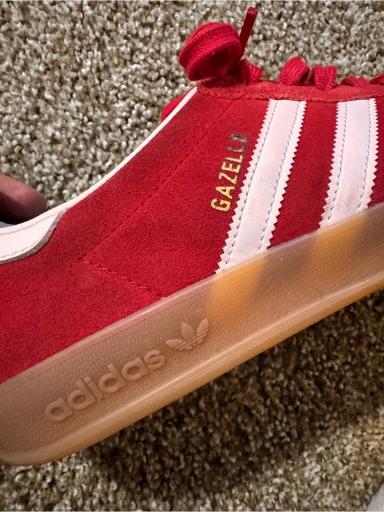 ADIDAS Felt Red & White Gazelle Sambas main image 9
